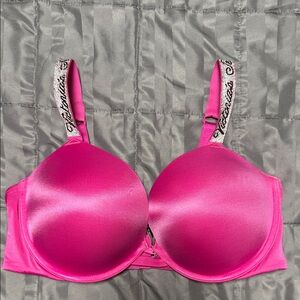 Victoria’s Secret very Sexy logo shine strap push-up bling bra 38D like new